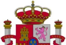 FOTOGRAFÍA. BARCELONA (CATALUÑA) REINO DE ESPAÑA, 31 DE DICIEMBRE DE 2013. En la imagen, el escudo de la España constitucional, post-dictadura franquista. Lasvocesdelpueblo (Ñ Pueblo)