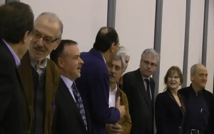 FOTOGRAFÍA. BARCELONA (CATALUÑA) ESPAÑA, 07 DE FEBRERO DE 2014. Los participantes en la presentación del libro "Historia de la Resistencia al Nacionalismo en Cataluña", hoy, 7 de febrero de 2014, en el Hotel Catalonia en Barcelona. Lasvocesdelpueblo (Ñ Pueblo)