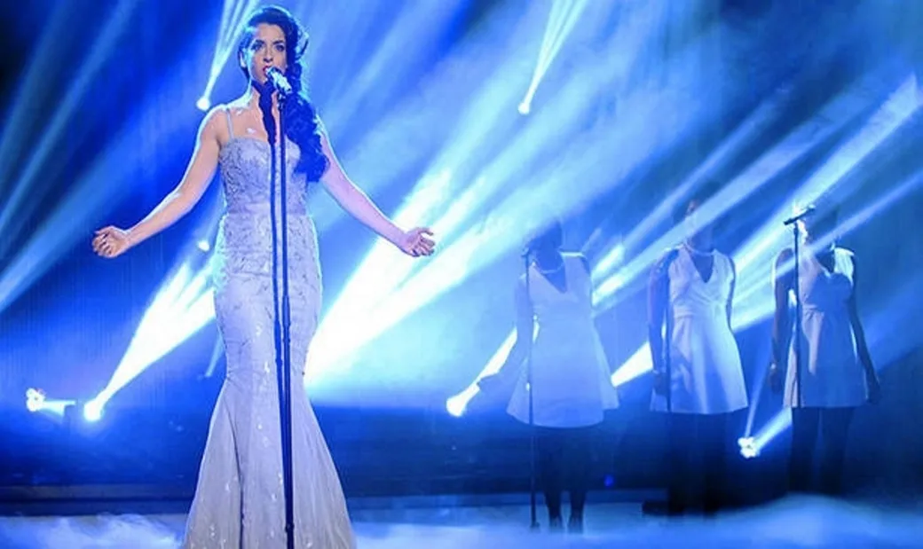 FOTOGRAFÍA. COPENHAGUE (DINAMARCA), 11 DE MAYO DE 2014. La final de Eurovisión 2014 en unos minutos. Con "Bailando en la lluvia" ("Dancing In The Rain"), la sirena española, cantante, presentadora y actric, Ruth Lorenzo Pascual, quiere mejorar el resultado de España después de la injusta clasificación española a Eurovisión del año pasado, 2013. Efe