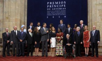 foto de familia - premios príncipe de Asturias 2014