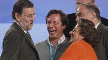 Carlos Floriano - Rita Barberá - Esteban González Pons - Mariano Rajoy Brey muertos de risas