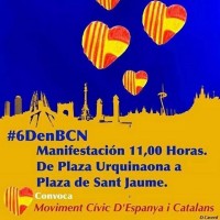 Convivencia cívica catalana y Tolerancia se suman a la convocatoria de España y Catalanes para el 6-D en Barcelona