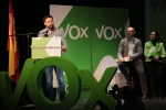 líder de VOX, Santiago Abascal, esta tarde en Madrid