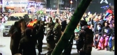 Separatistas catalanes califican al Ejercito Español de Ejercito terrorista, yihadista, de malos, al carnaval de Solsona (4).Movie_Instantánea - copia