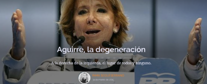 Inma Sequí parece que [Esperanza Aguirre -rectificado- tras la queja de As. Ampastta] en Aguirre La degene... - copia
