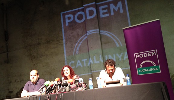 Podem (Cataluña) incluye ICV en su gran coalición par el 27-S; Artur Mas es un ladrón que no roben más