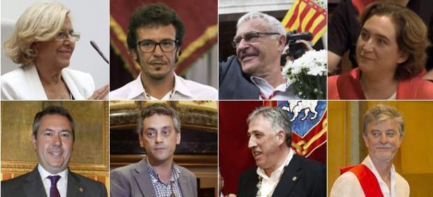 Cambio histórico en las alcaldías de Madrid, Barcelona y Valencia izquierdas