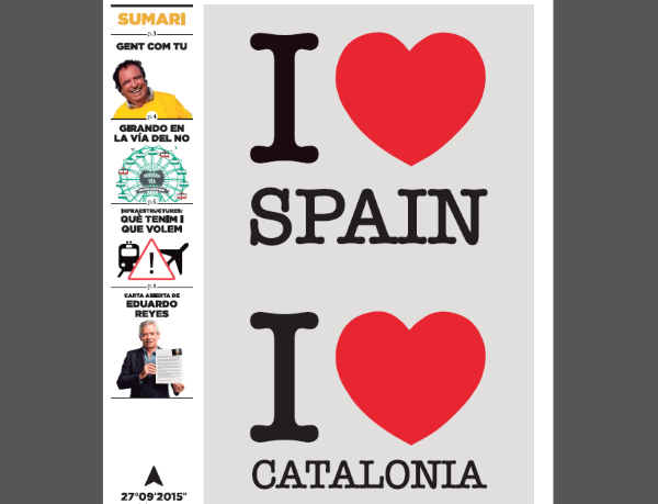 diario envenenado de papel de Asamblea Nacional catalana