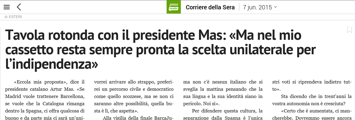 diario italiano