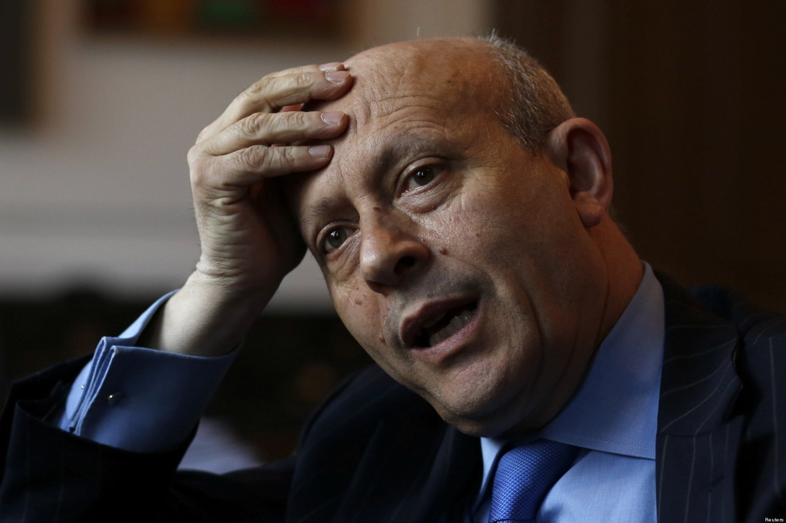 Spain's Education Minister Jose Ignacio Wert speaks during an interview with Reuters at his office in Madrid