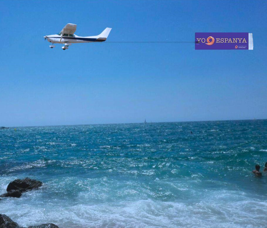 Campaña publicitaria aéria de Sociedad Civil Catalana