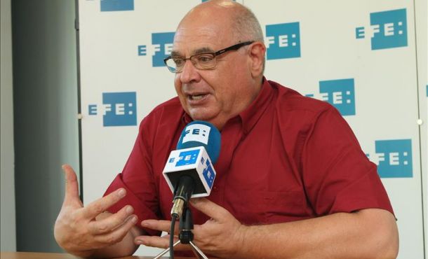 El candidato de Cataluña Sí Que Se Puede Lluís Rabell, durante una entrevista con Efe hoy en Barcelona,Efe