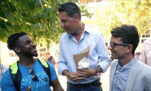 El candidato del PPC a las elecciones del 27S, Xavier García Albiol (c), EFE