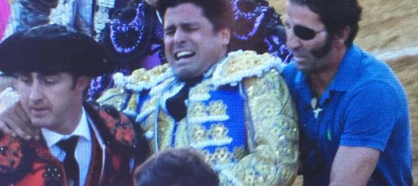 Francisco Rivera Ordóñez , hoy, tras la cornada en Huesca