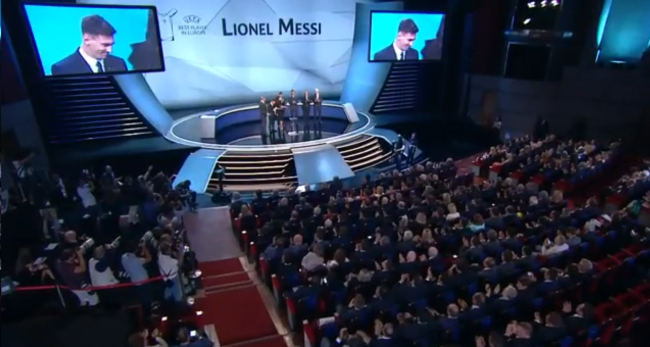 Leonel Messi mejor jugador europeo del año
