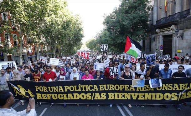 Manifestación convocada por sindicatos... Efe