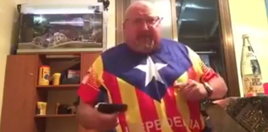 FOTOGRAFÍA. CATALUÑA (ESPAÑA), 04.10.2022. Vista del separatista, que dice él mismo llamarse «Joaquín el Catalán». Ñ Pueblo