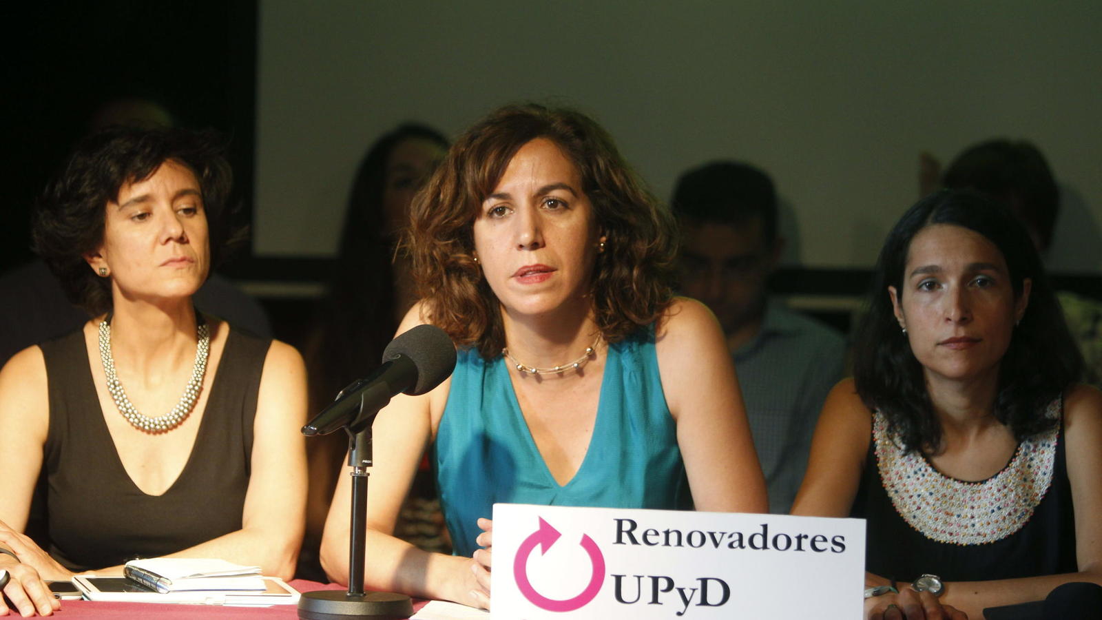 Irene Lozano (c) durante las primarias de UPyD donde perdió ha abandonado definitivamente UPyD e irá en las listas del PSOE para las generales. Lasvocesdelpueblo