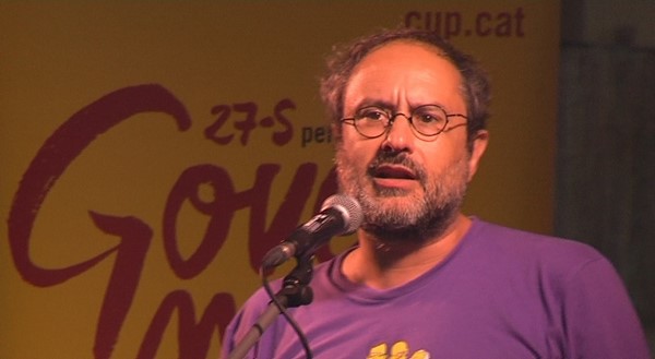 el líder extremista golpista de CUP, Antonio Baños Boncompain (Copiar)