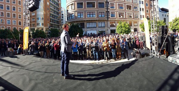 Albert Rivera: Ciudadanos (C’s) está «a punto de ganar las elecciones generales en España»