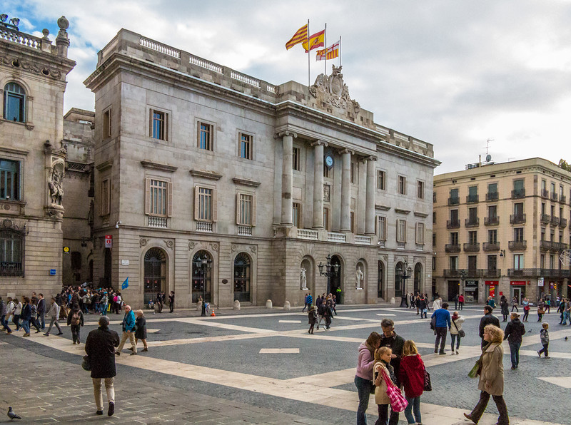 Fotografía Imágenes de la plaza San jaume de Barcelona.