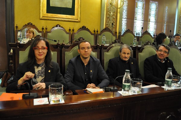 La líder de Ciudadanos en el Ayuntamiento de Lérida, Ángeles Ribes, hoy. Lasvocesdelpueblo.
