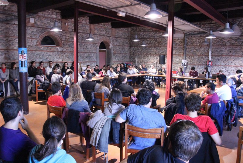 Reunión del Consell Polític de la CUP en Perpignan
