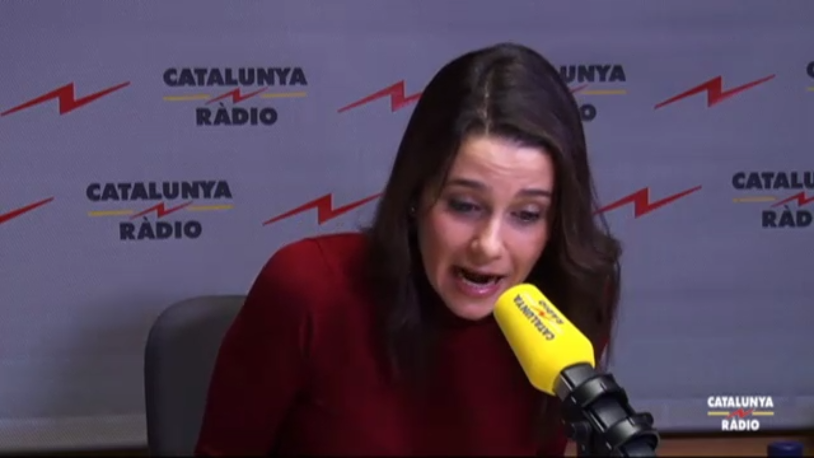 La dirigente de la formación naranja, Inés Arrimadas García, hoy durante una entrevista a Cataluña Radio. lasvocesdelpueblo