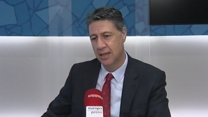 El dirigente popular, Xavier Garcia Albiol, hoy durante su entrevista a Europa Press. Lasvocesdelpueblo.