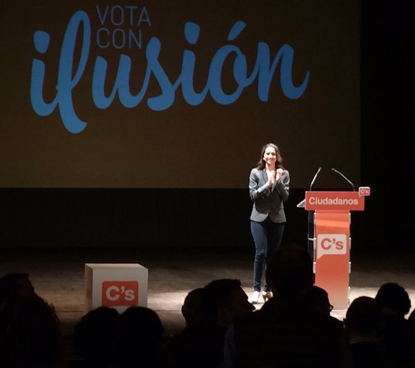 La líder de Ciudadanos en Catalaluña, Inés Arrimadas. Lasvocesdelpueblo.