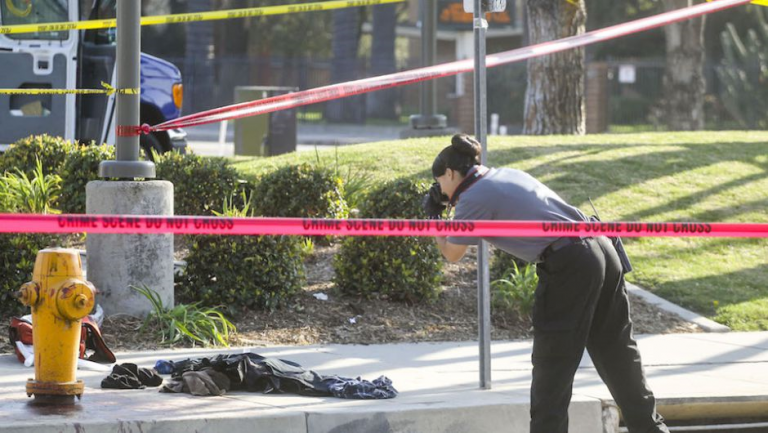 Un intento de manifestación del Ku Klux Klan en  Anaheim (California) termina violentamente