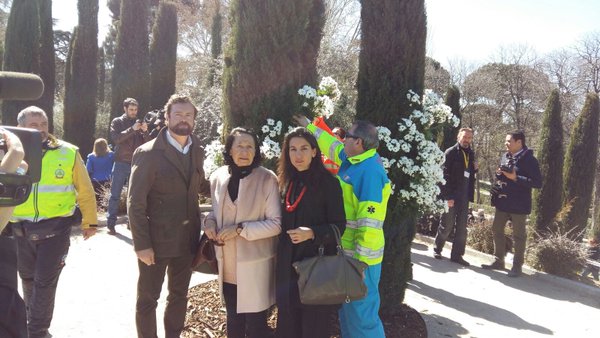 Los dirigente de VOX hoy durante el homenaje a las victimas de los atentados del 11-M. Lasvocesdelpueblo.