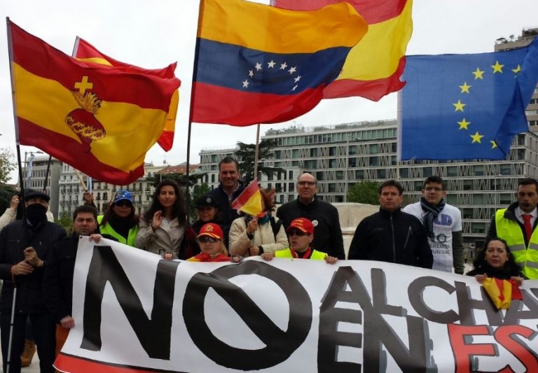 VOX se suma a la concentración contra el «Movimiento Bolivariano» extremista podemita