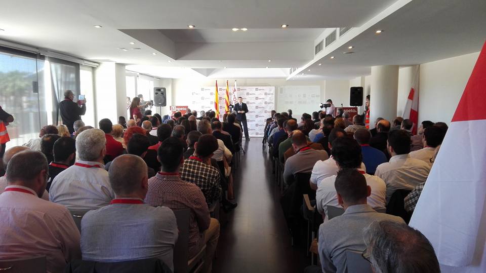 El presidente Ripoll Durante su discurso este sábado en unas imágenes facilitadas. lasvocesdelpueblo.