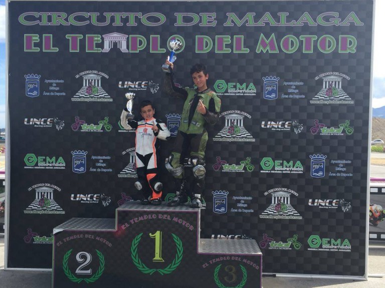 Nuevo éxito de Álvaro Ortega y Nano Calahorro en Málaga en el circuito Templo del Motor-Cartama