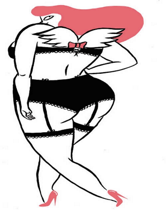 Una Ilustración de la profesional Falvita Banana, de una mujer con curvas y sin complejos, cedida a Efe por Lumen. Efe.