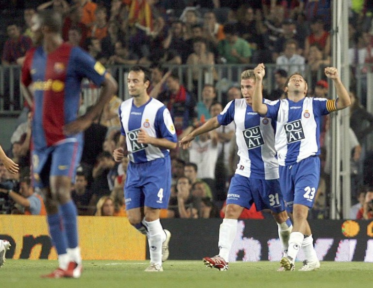 Los culés temen revivir otro «Tamudazo» de la liga 2006-2007 ante el derbi catalán Barsa-Espanyol