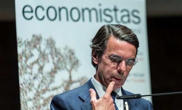 El expresidente del Gobierno y presidente de la Fundación FAES, José María Aznar, pronunció la conferencia 'La UE- encrucijadas, posibilidades y peligros'... Efe