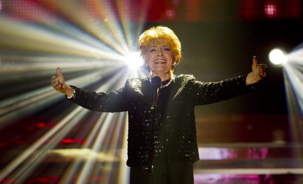 La cantante suiza Lys Assia, primera ganadora del Concurso Eurovisión de la Canción en 1956. EFE