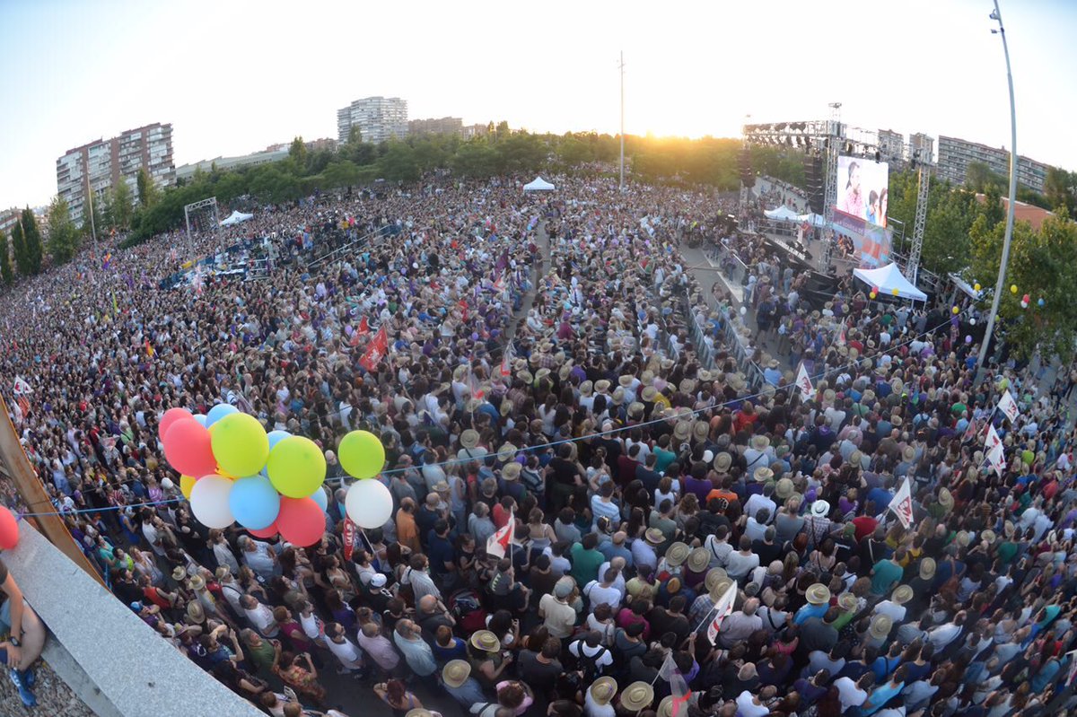 20 mil personas, según cifra de la coalición extremista comunista populista, Unidos Podemos, d... Lasvocesdelpueblo