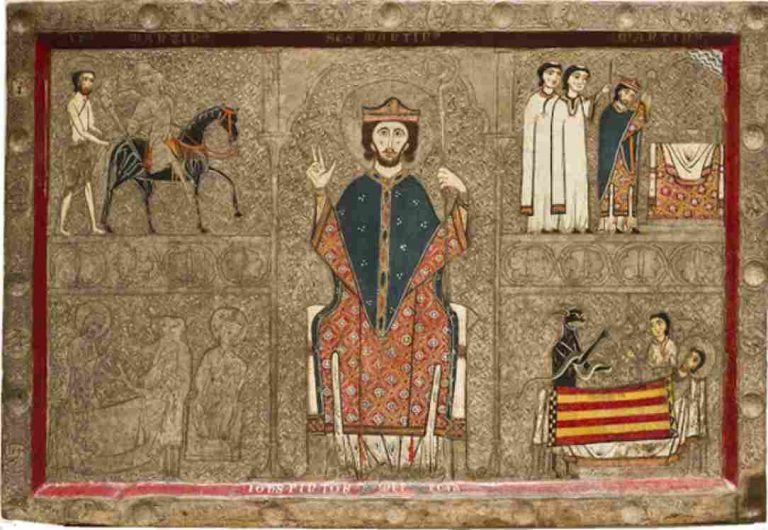 FOTOGRAFÍA. CATALUÑA, 05.06.2016. El Museo Nacional de Arte de Cataluña incluye en sus colecciones un buen número de obras de arte desgajadas del patrimonio aragonés. Entre ellas un frontal del altar de San Martin de Tours, de su ermita, en Chía (Huesca), realizado en la segunda mitad del siglo XIII. Imagen El Mirador de Las Artes. Sigena, Sijena. Lasvocesdelpueblo (Ñ Pueblo).