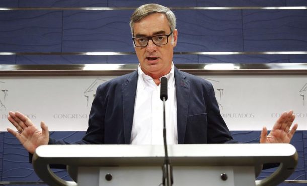 El vicesecretario general de Ciudadanos, José Manuel Villegas, durante la rueda de prensa que ha ofrecido hoy en el Congreso, en la que ha advertido de que su partido no prevé... Efe