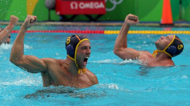 La selección española masculina de waterpolo logra su primera victoria en los JJ.OO de Río 2016