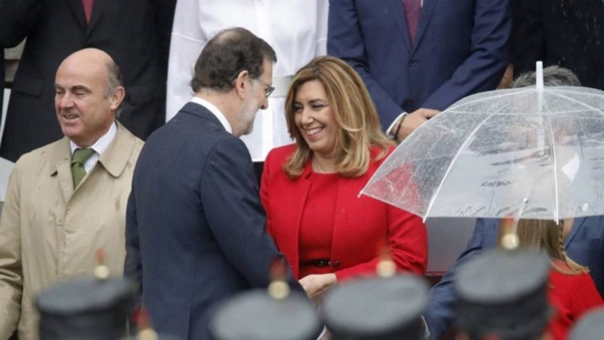 FOTOGRAFÍA. MADRID (ESPAÑA), 12.10.2016. Mariano Rajoy Brey (i) y Susana Diaz Pacheco (PSOE). Efe