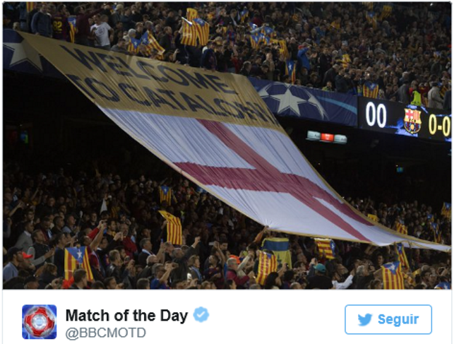 unos-de-los-mas-de-30-mil-trapos-xenofobos-del-secesionismo-catalanista-con-su-pancarta-bienvenido-a-cataluna-su-nueva-republica-catalana-lasvocesdelpueblo