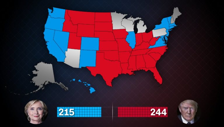 Donald Trump se acerca a la Casa Blanca con victorias en la mayoría de los Estados clave