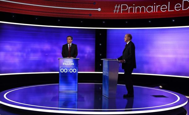 los-candidatos-a-la-presidencia-de-francia-francois-fillon-i-y-alain-juppe-d-en-el-debate-celebrado-anoche-en-television-para-las-elecciones-primarias-efe