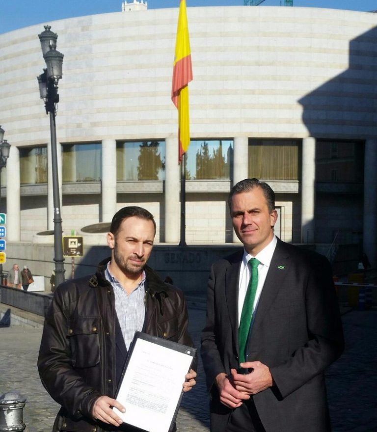 VOX registra en el Senado una petición para exigir la suspensión de la autonomía de Cataluña