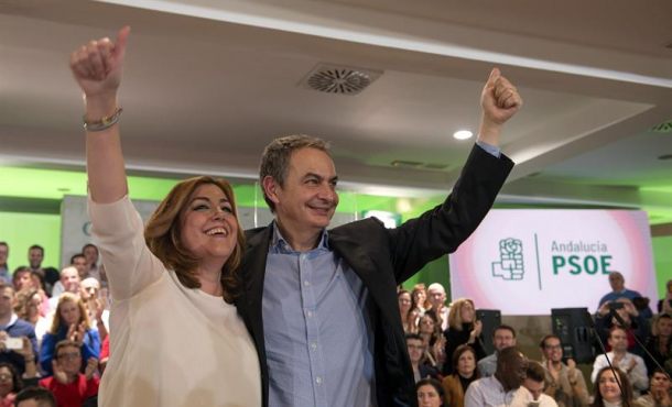 la-secretaria-general-del-psoe-andaluz-y-presidenta-de-la-junta-susana-diaz-y-el-expresidente-del-gobierno-jose-luis-rodriguez-zapatero-participan-en-un-acto-de-partido-efe