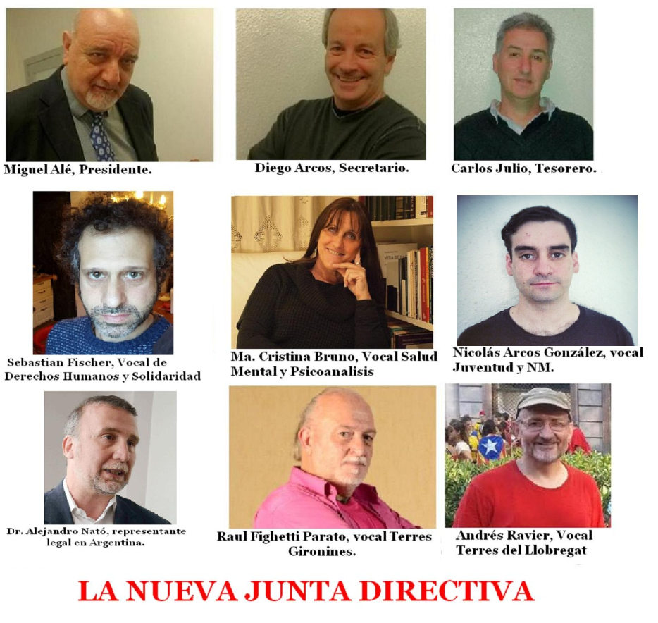 Captura de pantalla 2017-01-01 10.10.16 de la junta directiva del colectivo de inmigrantes separatistas argentinos, Casal Argentino de Barcelona. lasvocesdelpueblo